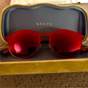 Gucci Red Sunglasses